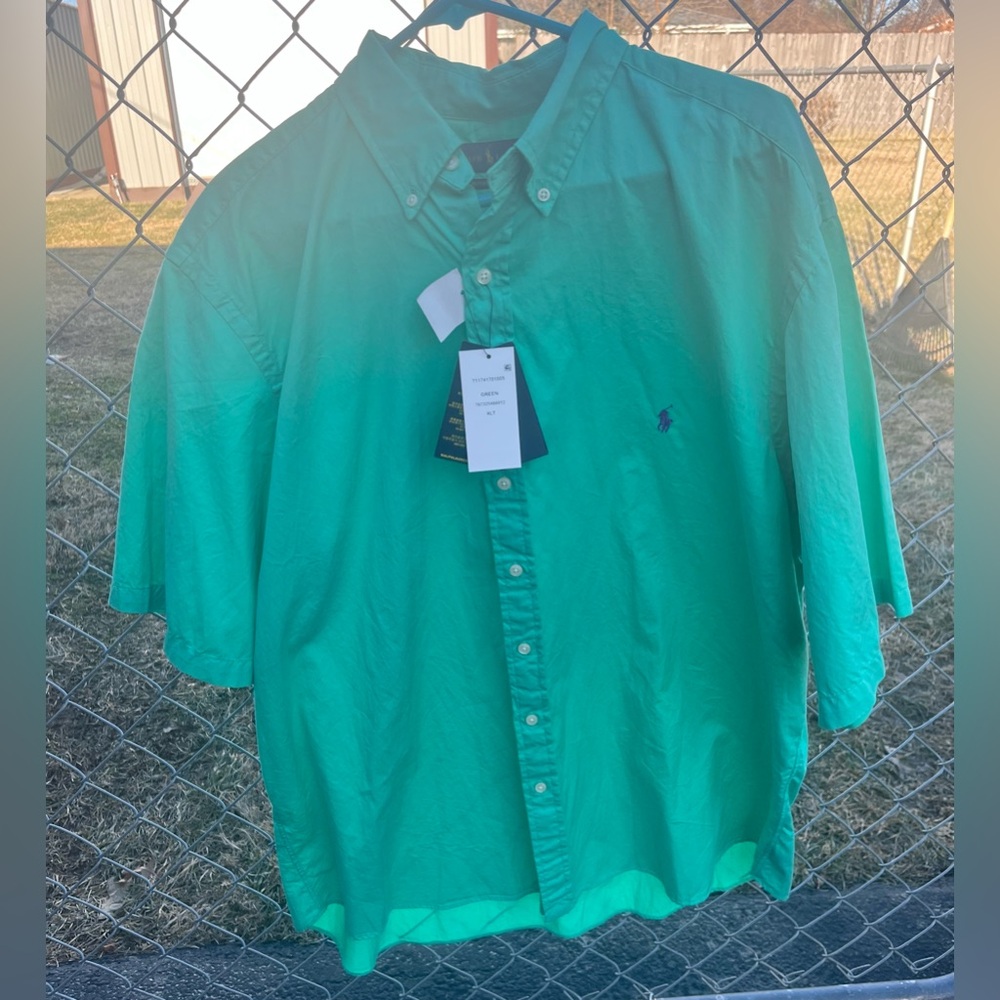 Polo Ralph Lauren Short Sleeve Shirt Men’s XLT Kelly Green